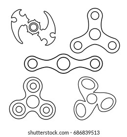 Spinner in simple style for web, print and creative design. Vector illustration