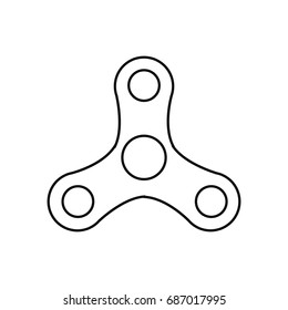 Spinner in simple style for web, print and creative design. Vector illustration