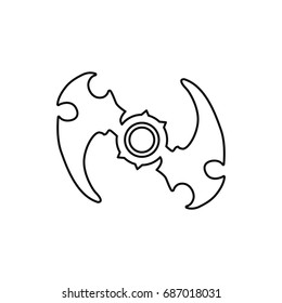 Spinner in simple style for web, print and creative design. Vector illustration
