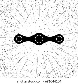 Spinner in simple style for web, print and creative design. Vector illustration