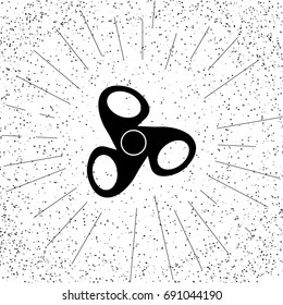 Spinner in simple style for web, print and creative design. Vector illustration