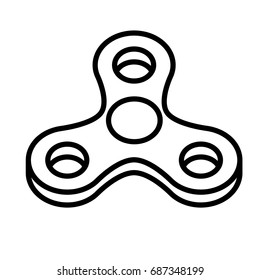 spinner thin line vector icon