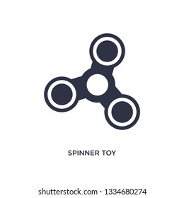 spinner toy icon. Simple element illustration from toys concept. spinner toy editable symbol design on white background. Can be use for web and mobile.