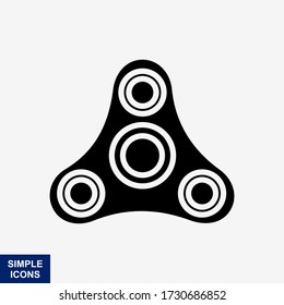 Spinner toy icon vector. Trendy flat spinner toy icon from toys collection isolated on white background. Vector illustration