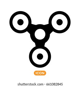 Spinner Toy Vector Icon. Spinner Fidget Symbol