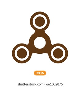 Spinner Toy Vector Icon. Spinner Fidget Symbol