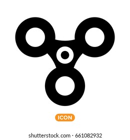 Spinner Toy Vector Icon. Spinner Fidget Symbol