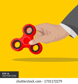 Spinner. To twist. Hand-made modern toy. Children's. Entertainment. For your design