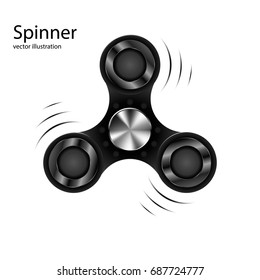 Spinner. Vector illustration isolated on white