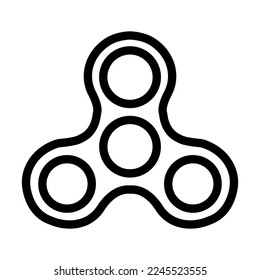 Vektorgrafik-Symboldesign der Spinner-Vektorgrafik