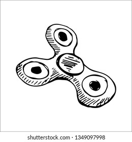 spinner vector sketch