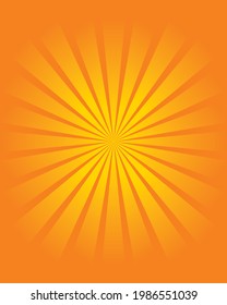Spinning Background. Yellow and Orange Stars