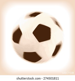 spinning ball, classic soccer ball vector eps 10