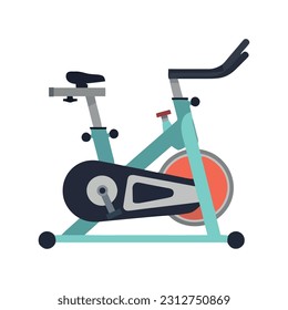 spinning bike icon symbolizes healthy lifestyle icon isolated