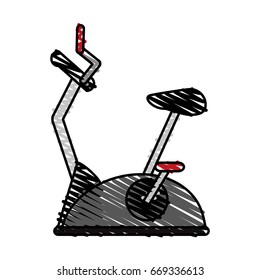 spinning bike vector illustration