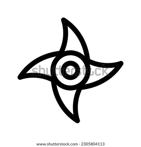 Spinning Blade Icon Vector Symbol Design Illustration