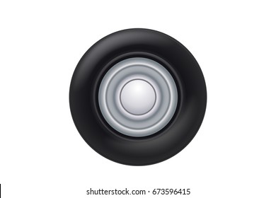 spinning car wheel