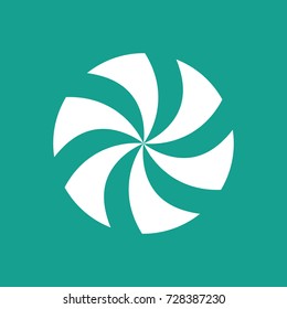 spinning circle icon vector