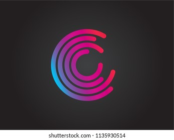 spinning circles vector logo