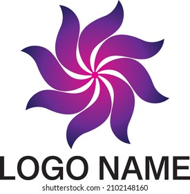 Ein Logo in der Spinnerform, das das Zusammenfügen, Kombinieren, Zentrieren, Gruppieren, Zusammentragen repräsentiert und als expandierend angesehen werden kann
