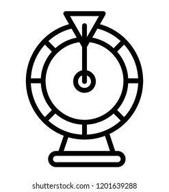 Spinning fortune wheel icon vector 