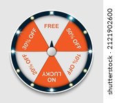 Spinning fortune wheel, lucky roulette, online promotion events, vector illustration