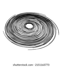 Spinning Galaxy Abstract Flat Icon Isolated On White Background