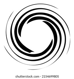 Spinning Galaxy Abstract Flat Icon Isolated On White Background