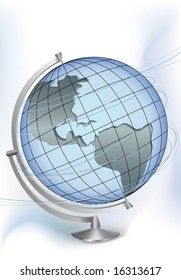spinning globe