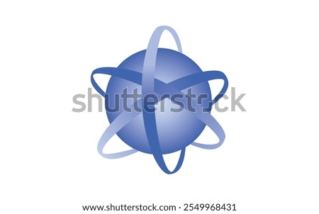 Spinning globe logo vector Template logo design globe icon vector