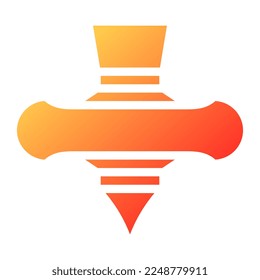 spinning gradient solid illustration vector and logo new year icon perfect. Icon sign from modern collection for web. Nice design perfect.