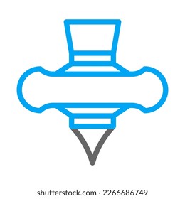 spinning icon duocolor blue style chinese new year illustration vector perfect. Icon sign from modern collection for web. Nice design perfect