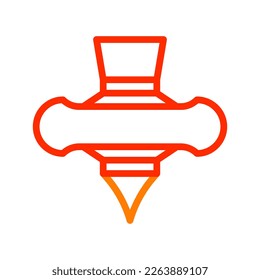 spinning icon duocolor red style chinese new year illustration vector perfect. Icon sign from modern collection for web. Nice design perfect