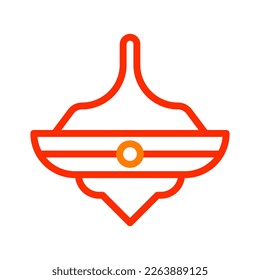 spinning icon duocolor red style chinese new year illustration vector perfect. Icon sign from modern collection for web. Nice design perfect