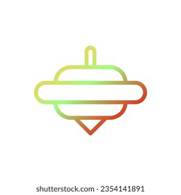 Spinning icon gradient yellow green red colour chinese new year vector element and symbol perfect.