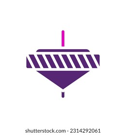Spinning icon solid purple pink colour chinese new year vector element and symbol perfect.