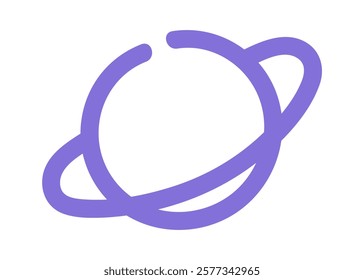 Spinning planet doodle browser symbol