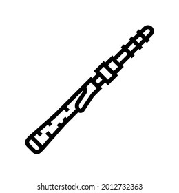 spinning rods line icon vector. spinning rods sign. isolated contour symbol black illustration