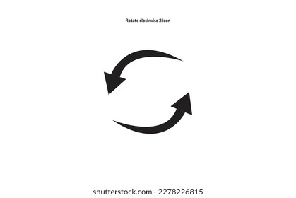 Spinning, rotating arrows. Flat web icon or sign isolated on grey background. 