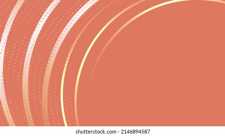 Líneas de velocidad giratorias en fondo naranja, plano