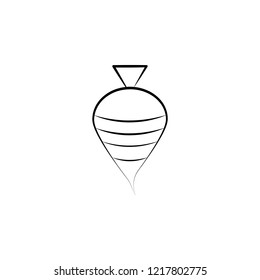 Spinning top icon. Element of dia de muertos icon for mobile concept and web apps. Hand drawn Spinning top icon can be used for web and mobile