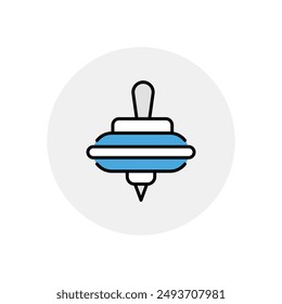 Spinning Top icon vector stock illustration