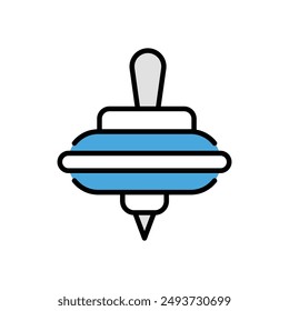 Spinning Top icon vector stock illustration