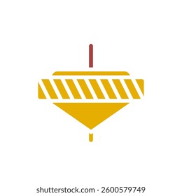 Spinning Top Illustration, Toy Icon, Childhood Game