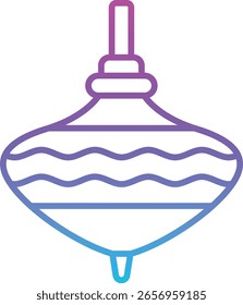Spinning top vector icon. Can be used for printing, mobile and web applications.
