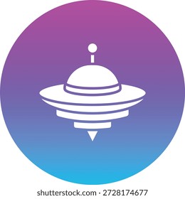 Icono de Vector superior giratorio. Se puede utilizar para aplicaciones de impresión, móviles y de Web.