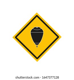 spinning top vector icon on white background