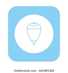 icono del vector superior en fondo blanco