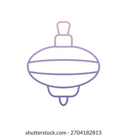 Spinning Top icono de Vector ilustración de stock