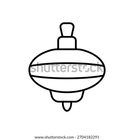 Spinning Top vector icon stock illustration